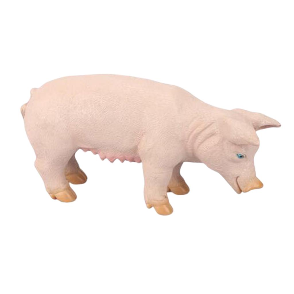 Animal Model with Sound Simulation Animal Figurines Toys Set Pig