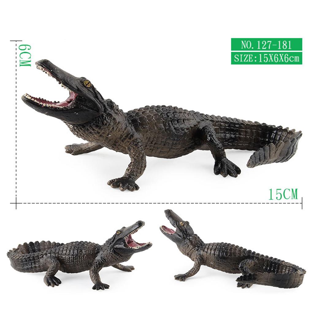 11pc Simulation Wild Animals Figure Cartoon Crocodile Model Collection Toy