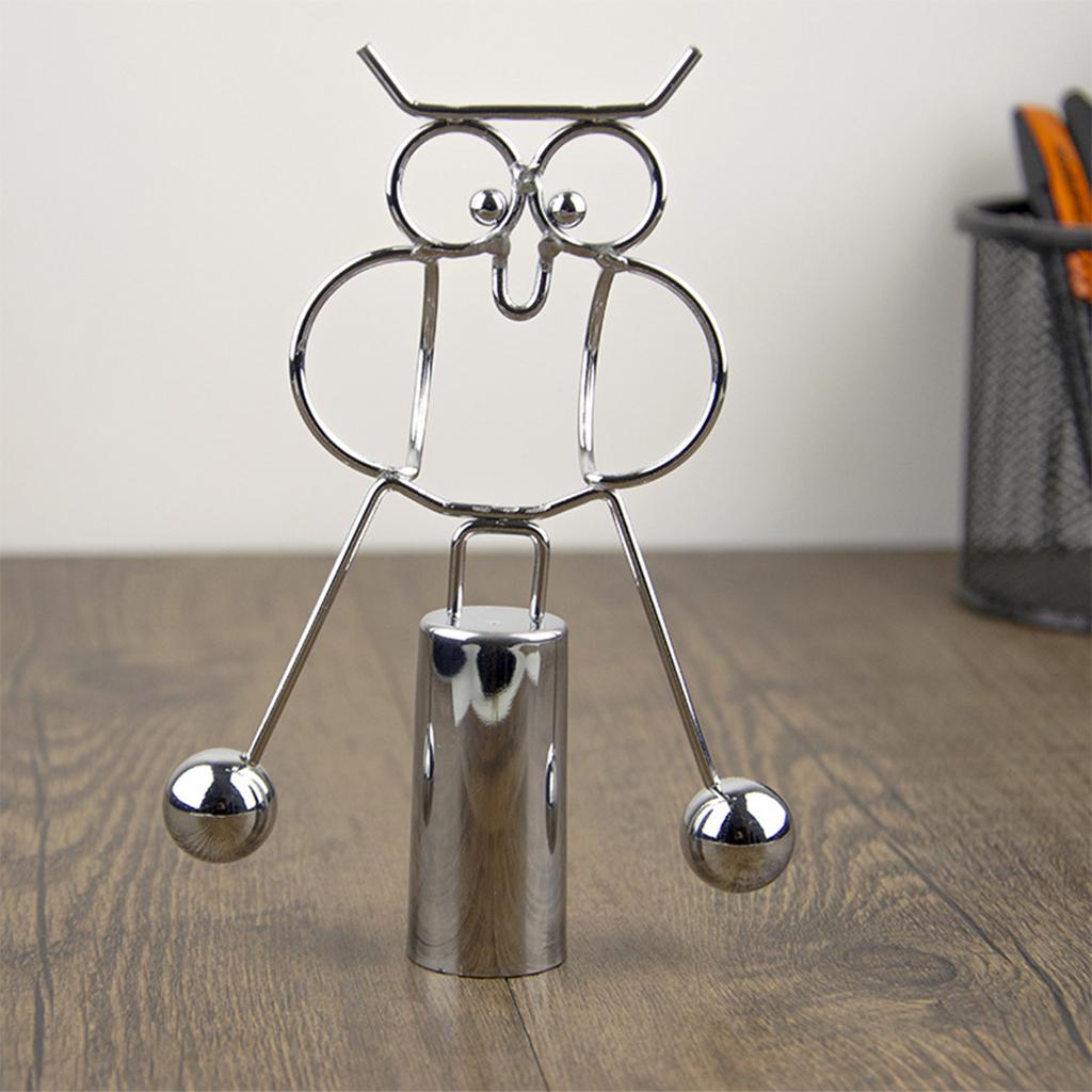 Revolving Swing Balance Physics Owl Shaped Perpetual Tumbler Toy Desktop