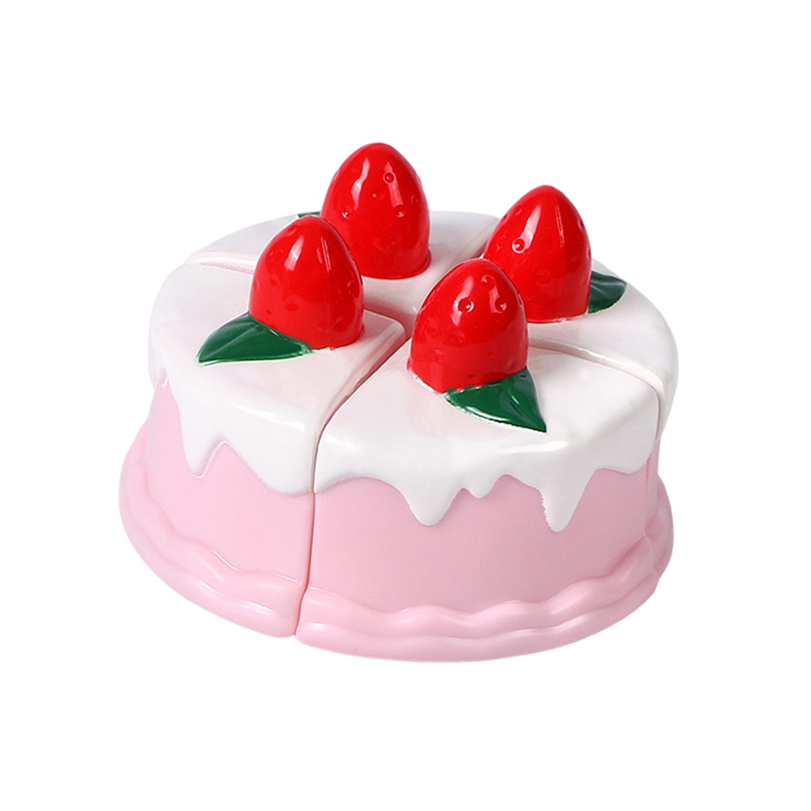 Kids Kitchen Playset Pretend Play Cutting Toy Set Pizza+Cake