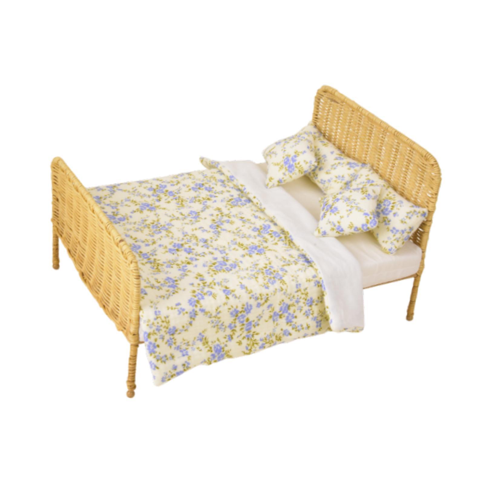 Miniature Bed with Mattress