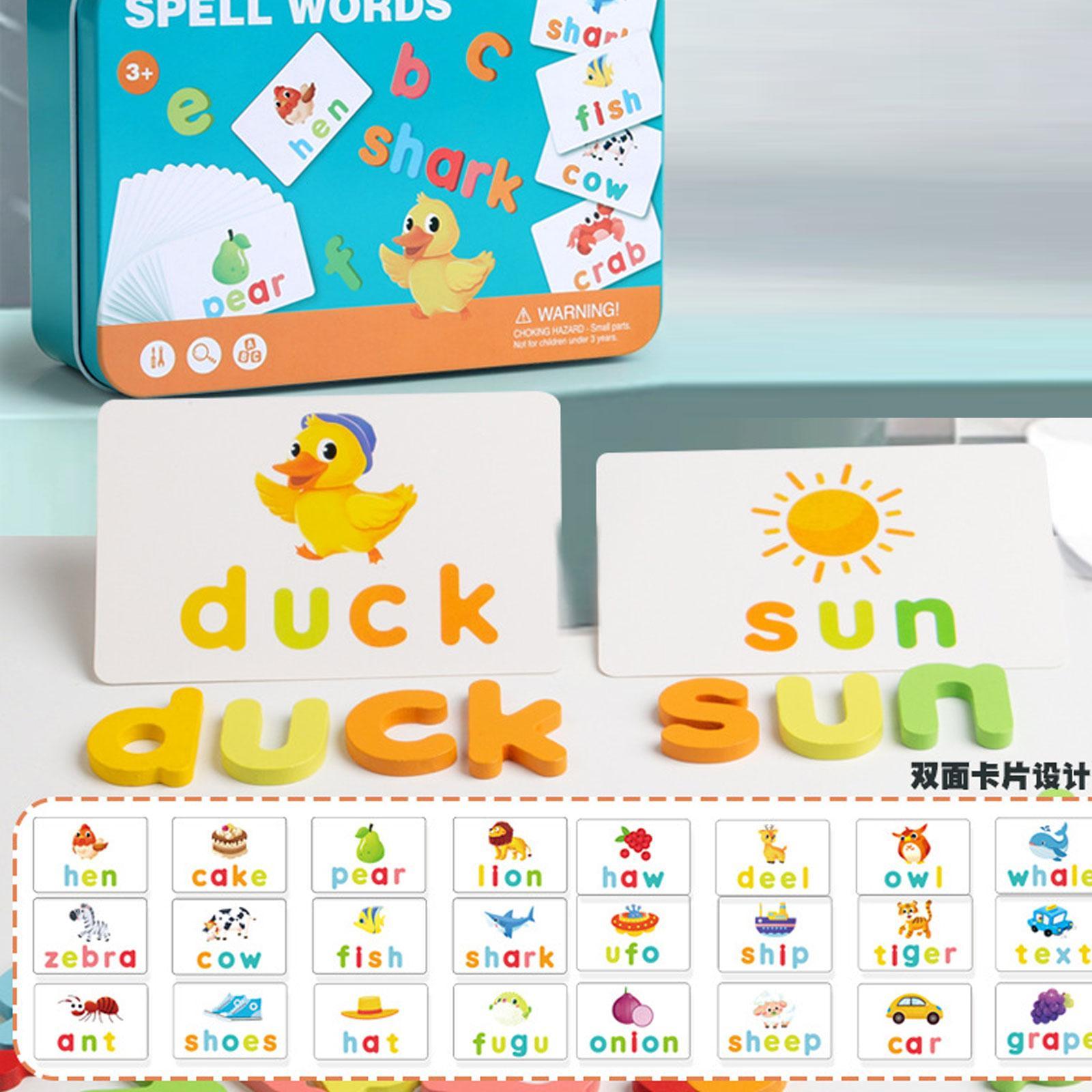 Abc Learning Educational Toys Match Letter Spelling Games for Preschool Kids