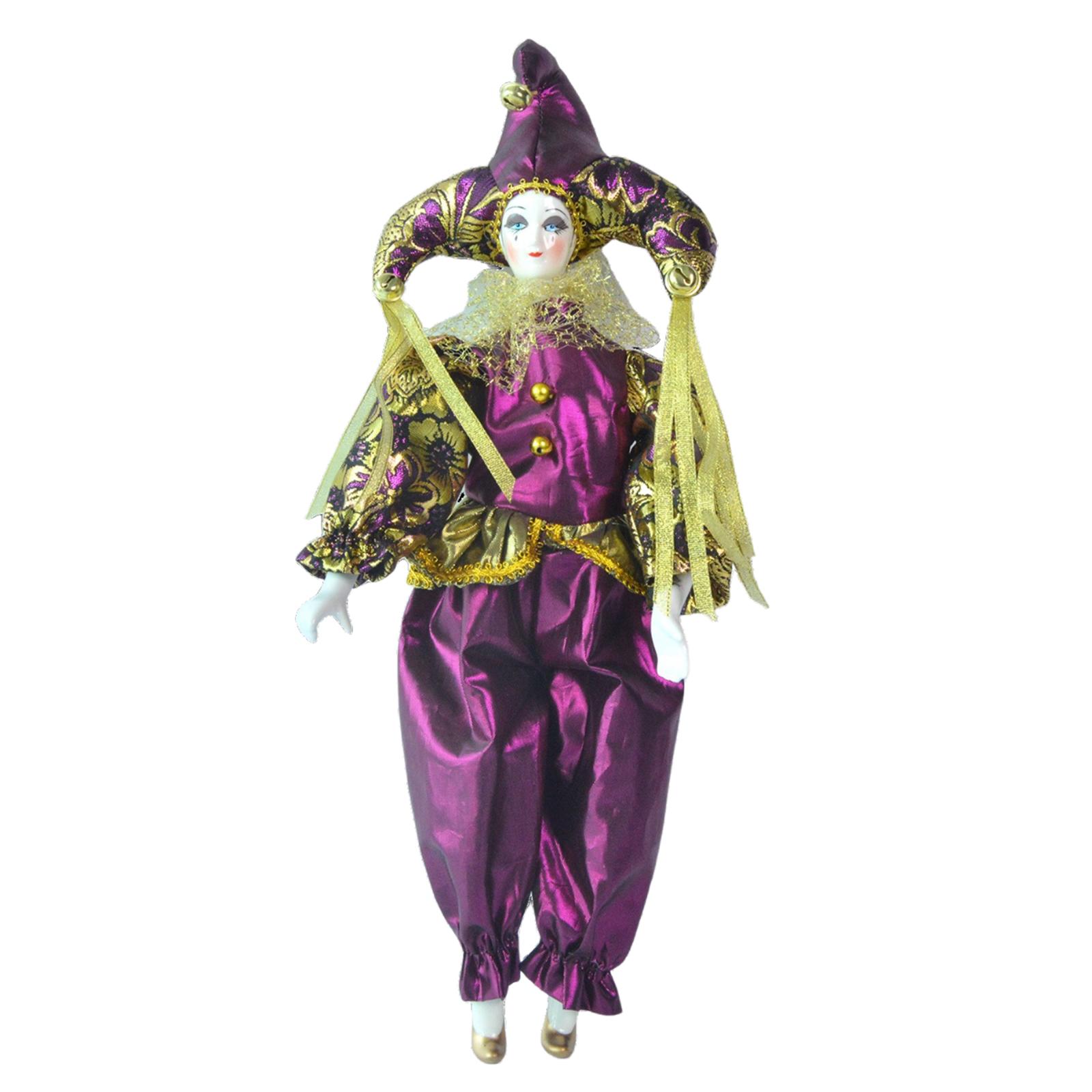 Porcelain Clown Doll Ornament