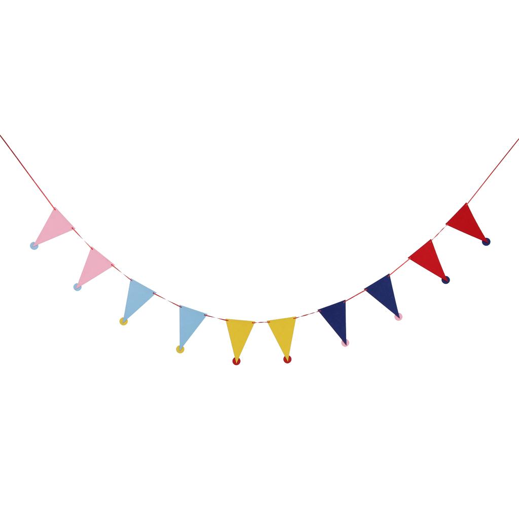 Birthday Hat Shape Felt Banner 2.5 Meters