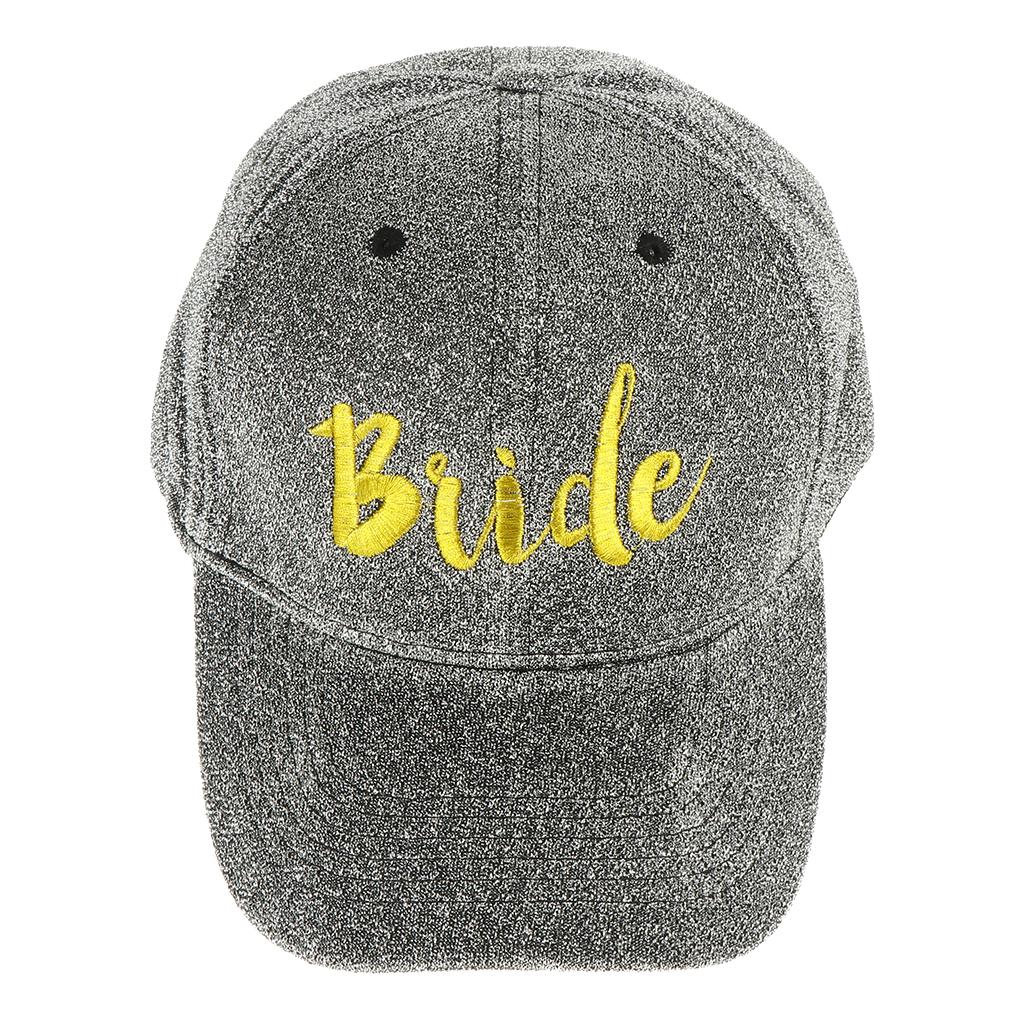 Bride Hats Cap Snapback Hat Bridal Shower Bachelorette Party Dark Grey