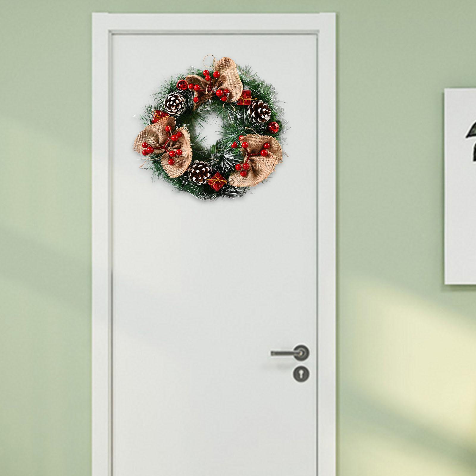 Simulation Christmas Wreath New Year Ornaments for Holiday Wedding Christmas B