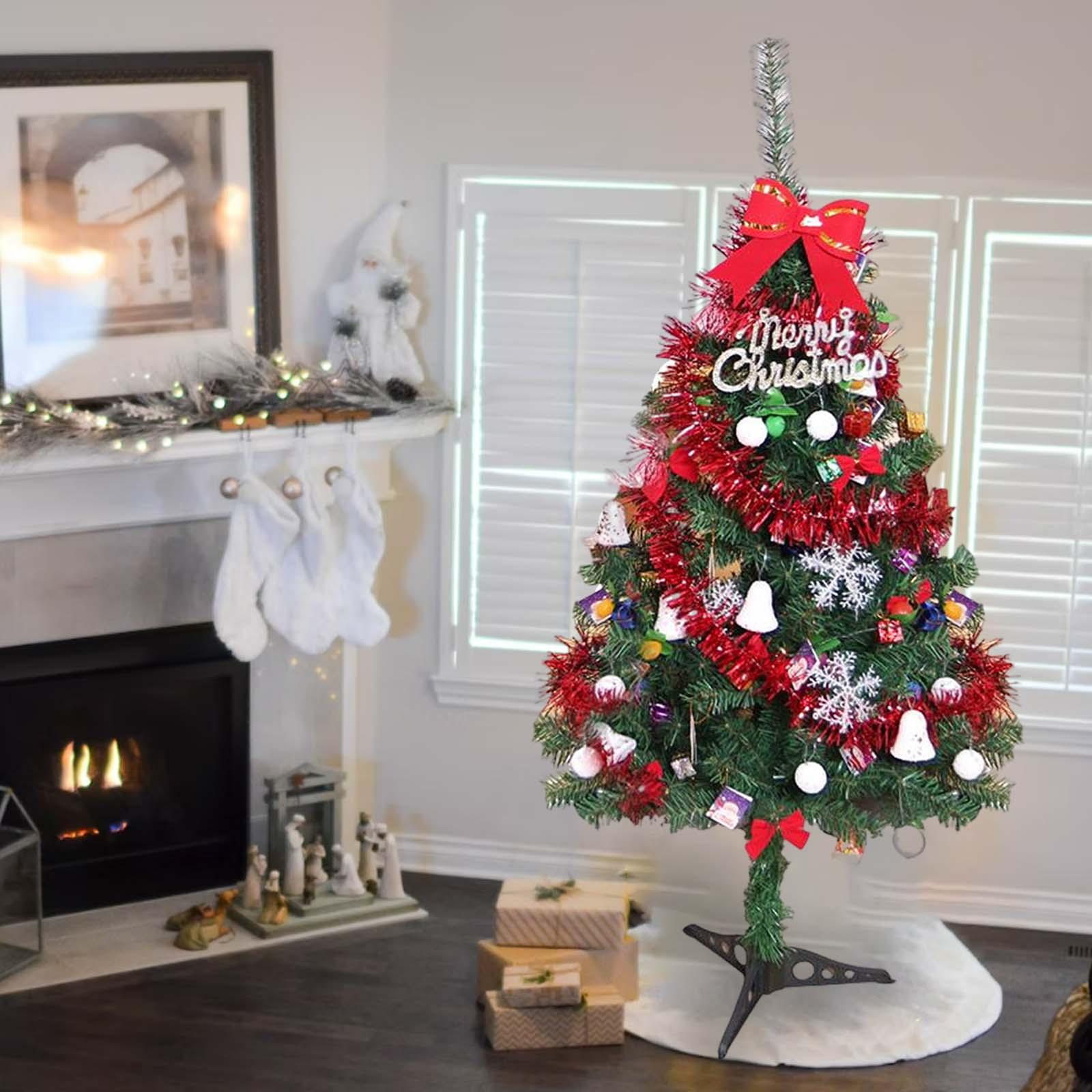 Artificial Christmas Tree easy Assembly Snowflakes for Party Indoor