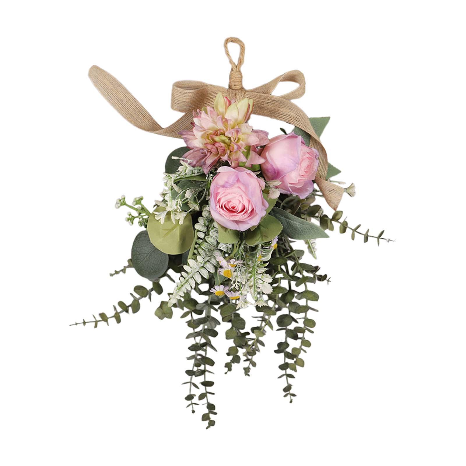 Chrysanthemum Eucalyptus Wreath Purple