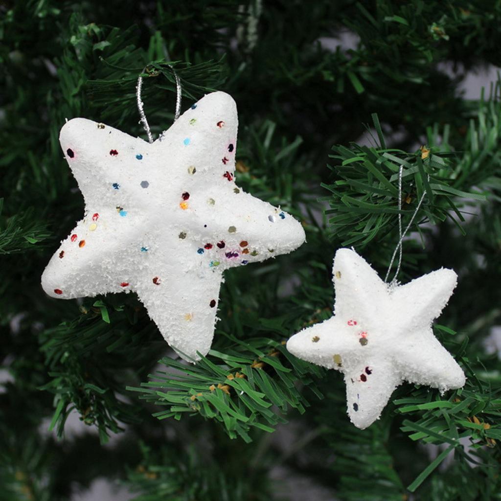 5x20pcs Star Shaped Styrofoam Foam Ornaments for DIY Modelling Craft 65mm