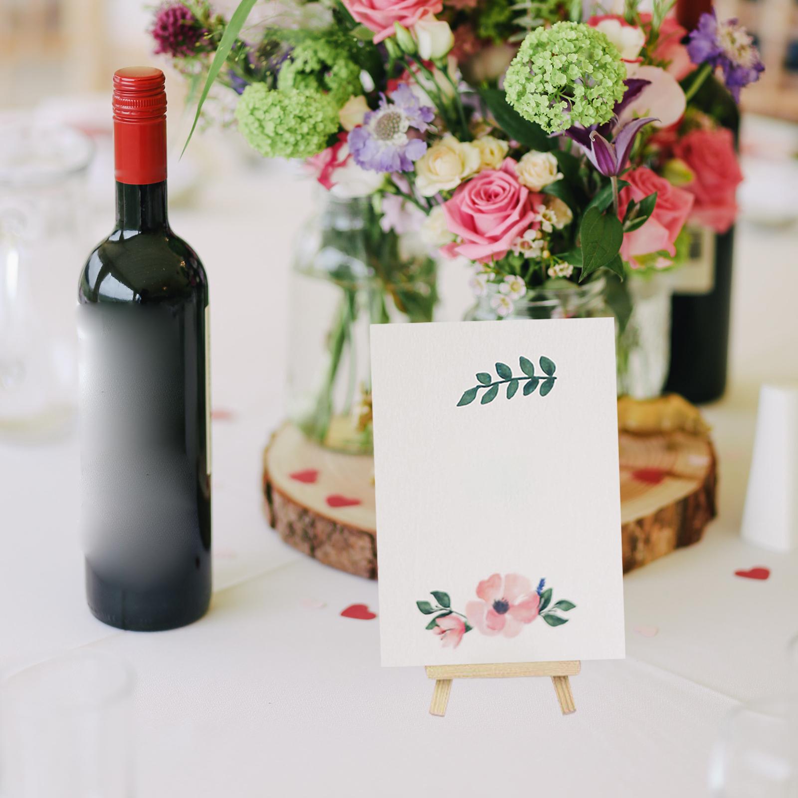 11 Pieces Mini Wooden Tripod Easel Display Painting Stand Card Canvas Holder