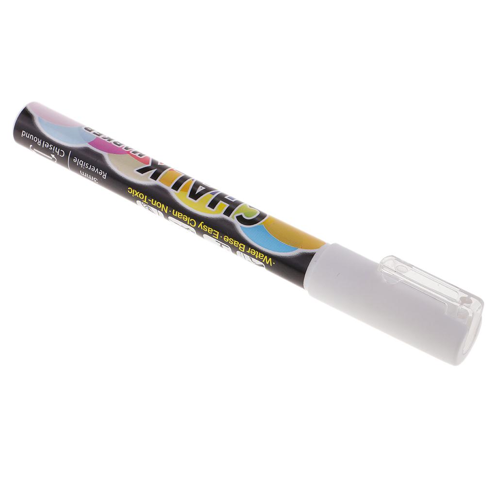 Bright Colors Liquid Chalk Markers Pens Erasable for Chalkboard Glass white