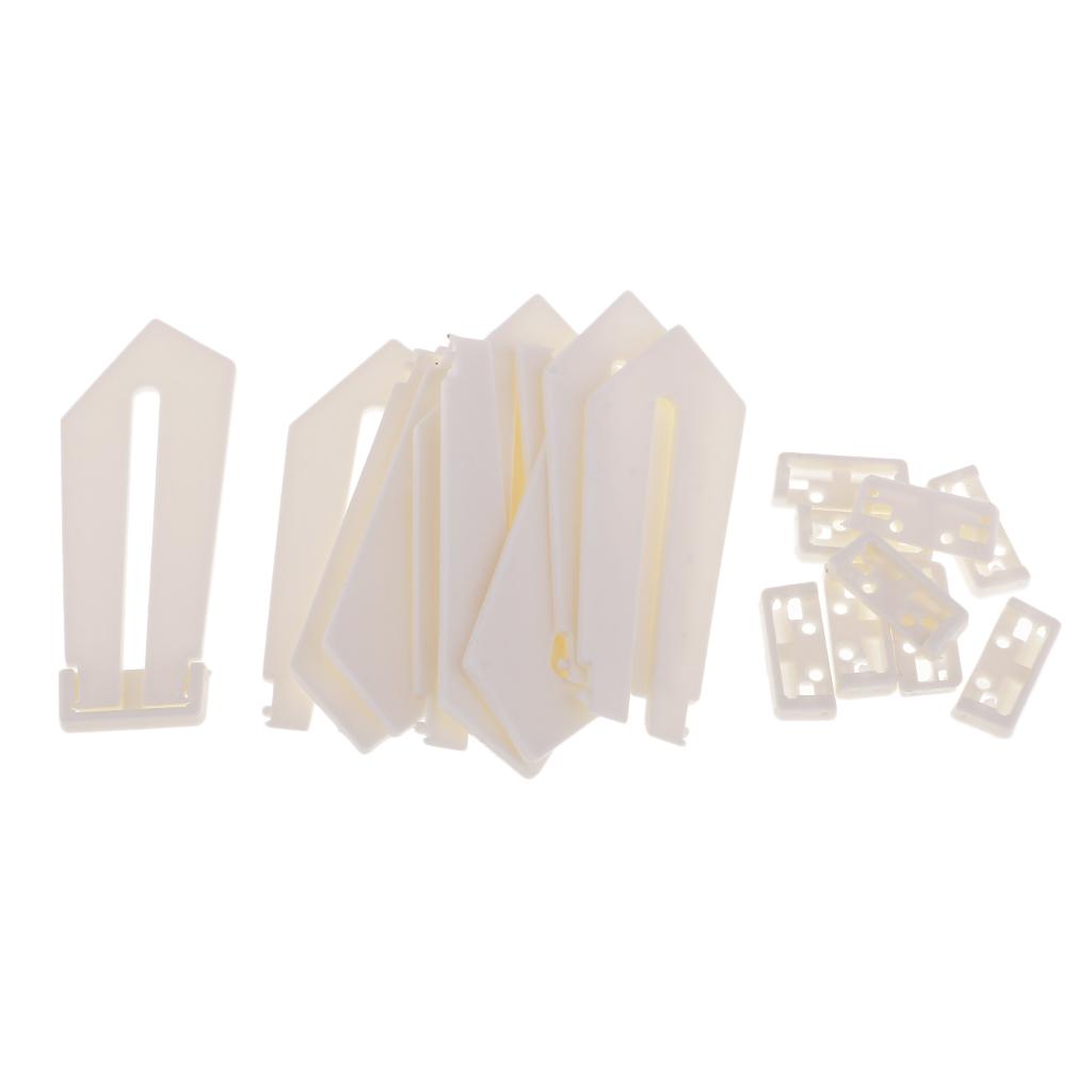 10Pcs Plastic Photo Frame Backs Pedestal Holder Stand Display Racks White 125x45x6mm