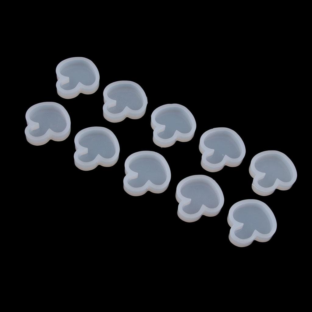 10 Pieces Silicone Cartoon Molds, crystal drop silicone mold 01