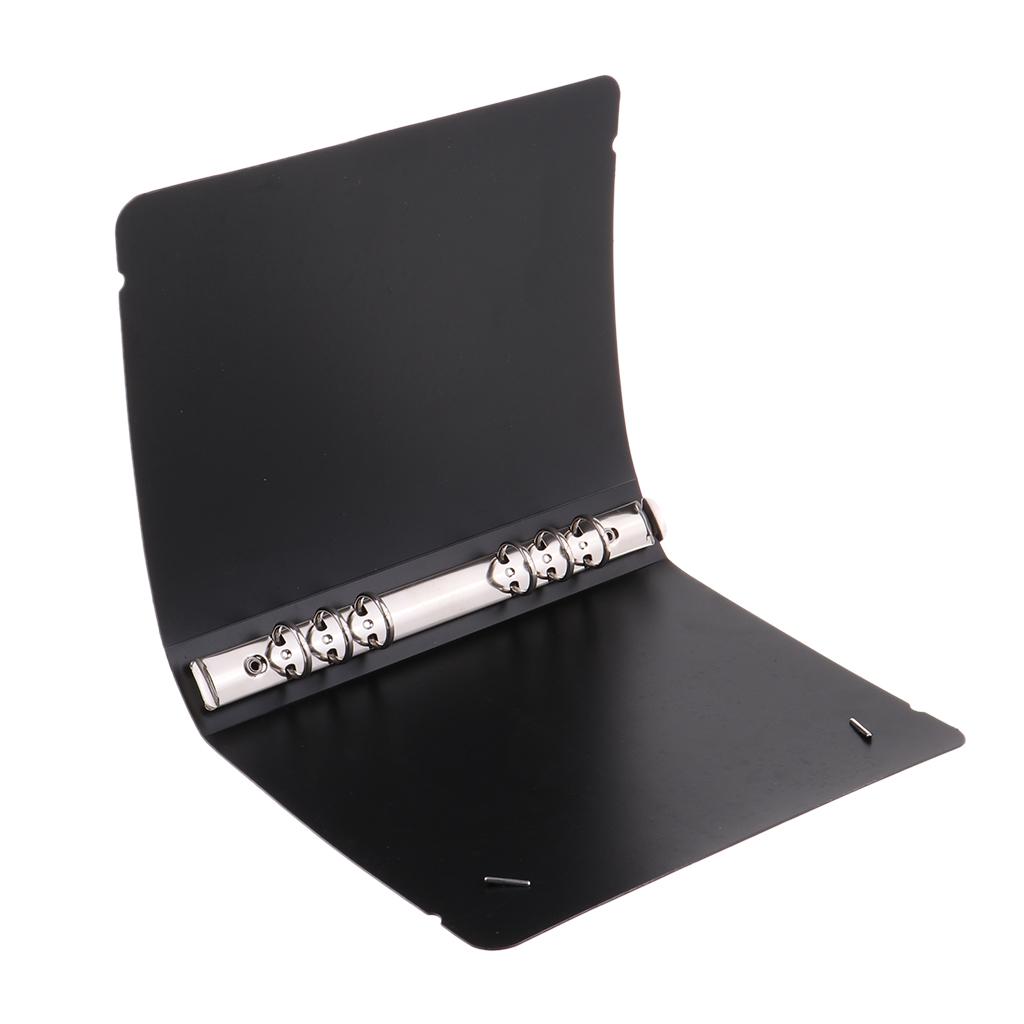 Black Refillable Notebook Journal Binder File Folder A