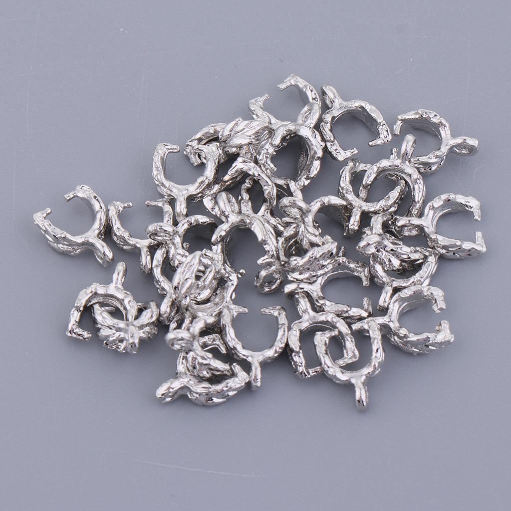 30 Silver Gold Tone Jewelry Findings Bail Connector Bale ...