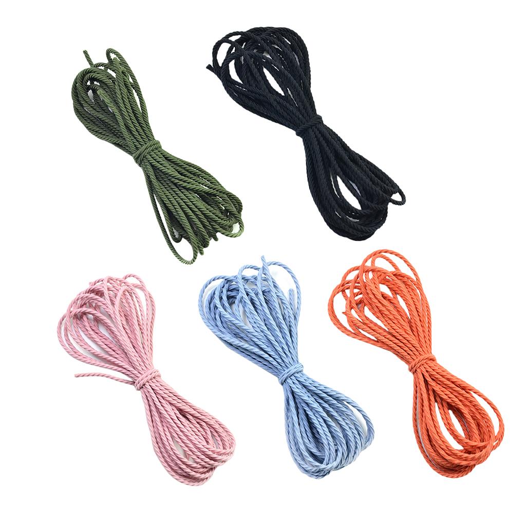 2.8mm Elastic Hairband Ponytail Holder DIY Hair Ties Material 50m Black