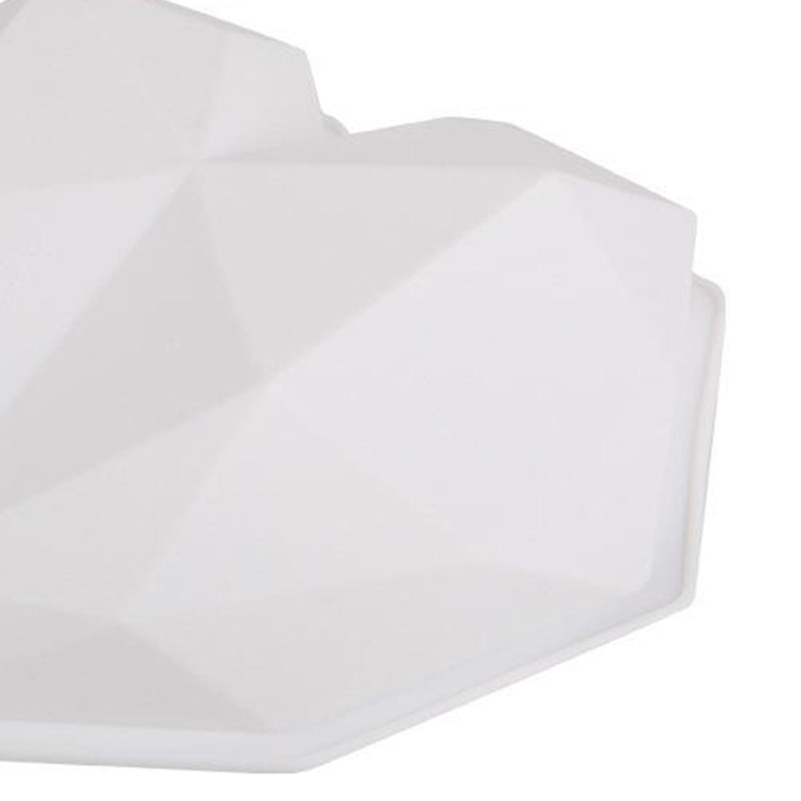 Silicone Cake Mold Diamond Heart Fondant Chocolate Candy DIY Baking 2Pcs