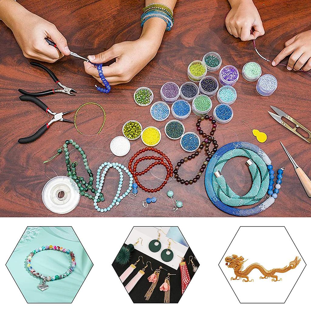 8 Pieces Portable DIY Jewelry Making Tools Jewelry Making Kit
