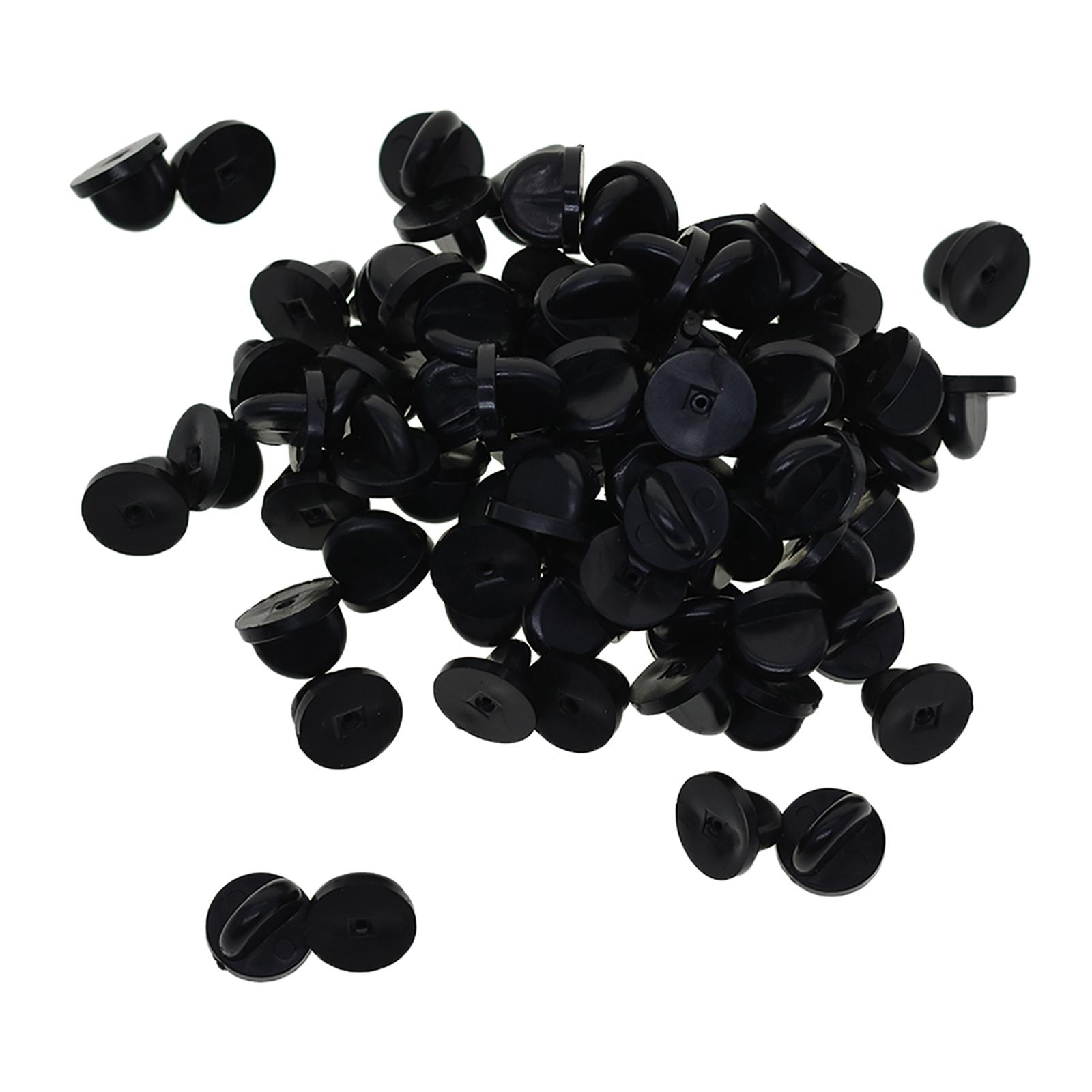 400Pcs Silicone Pin Backs Butterfly Clutch for Uniform Badges Bars