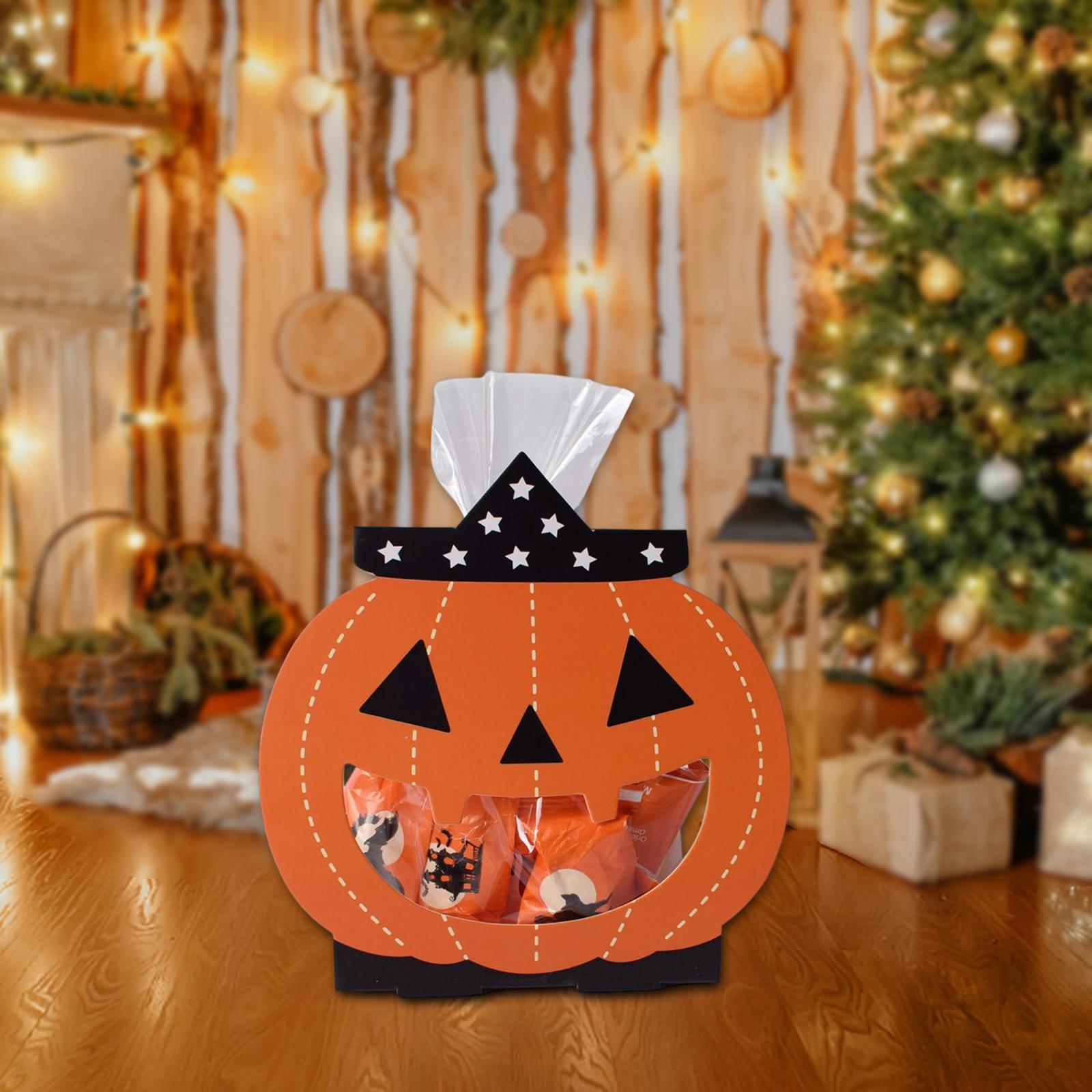 8Pcs Halloween Candy Boxes Gift Boxes Sweet Favour Muffin