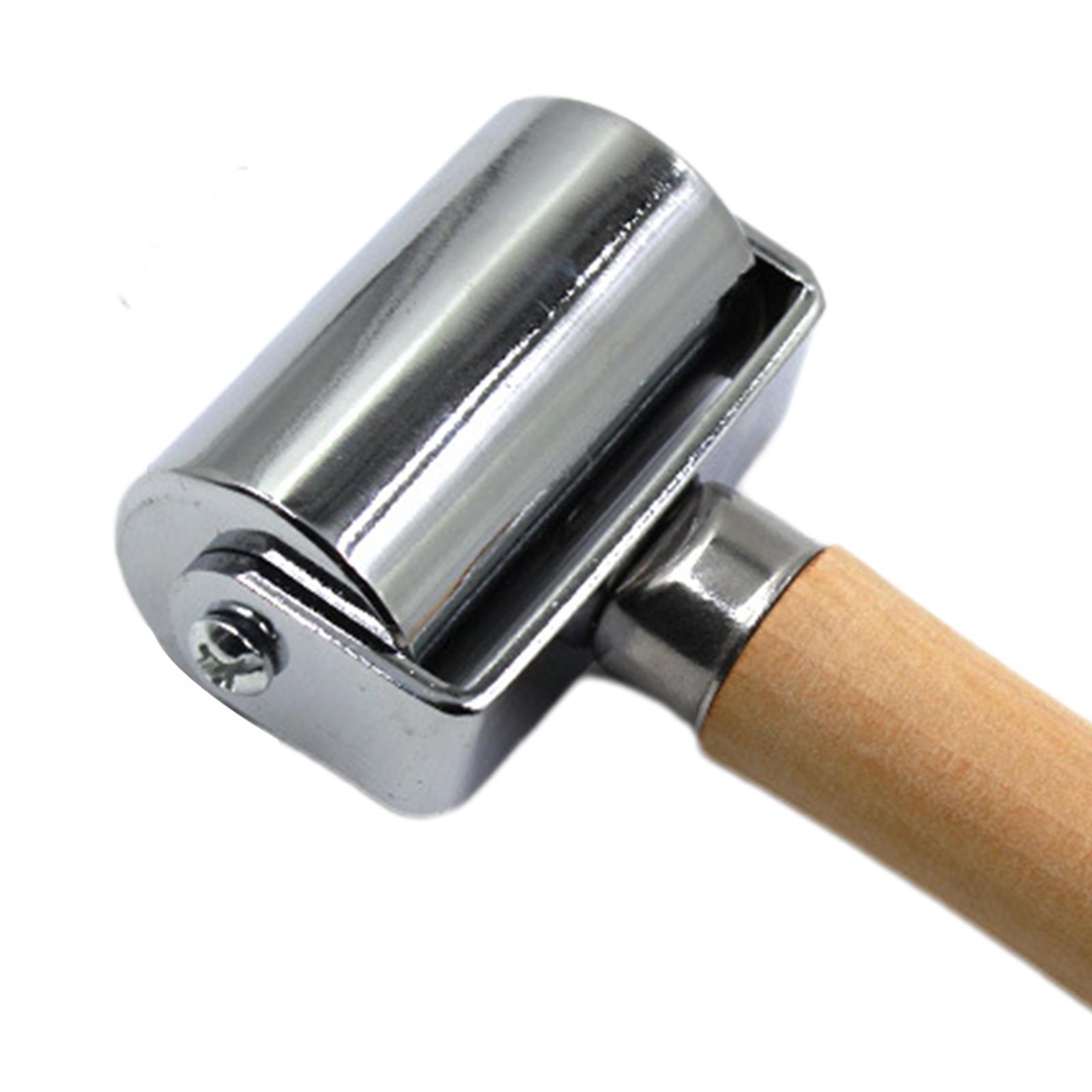 Leather Roller Wood Handle Leathercraft Leather Creaser Tool Laminating Tool 6cm