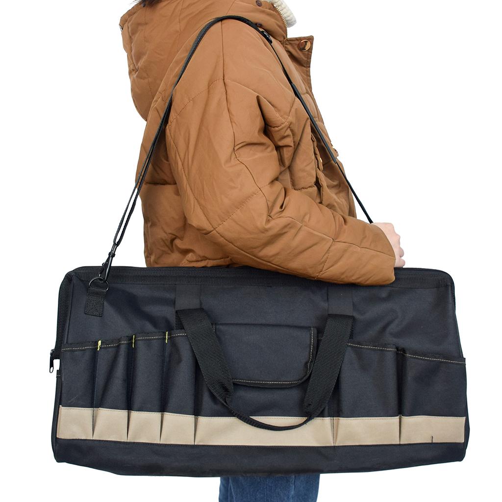 24inch Large Capacity Oxford Electrician Tool Pouch Organizer Bag