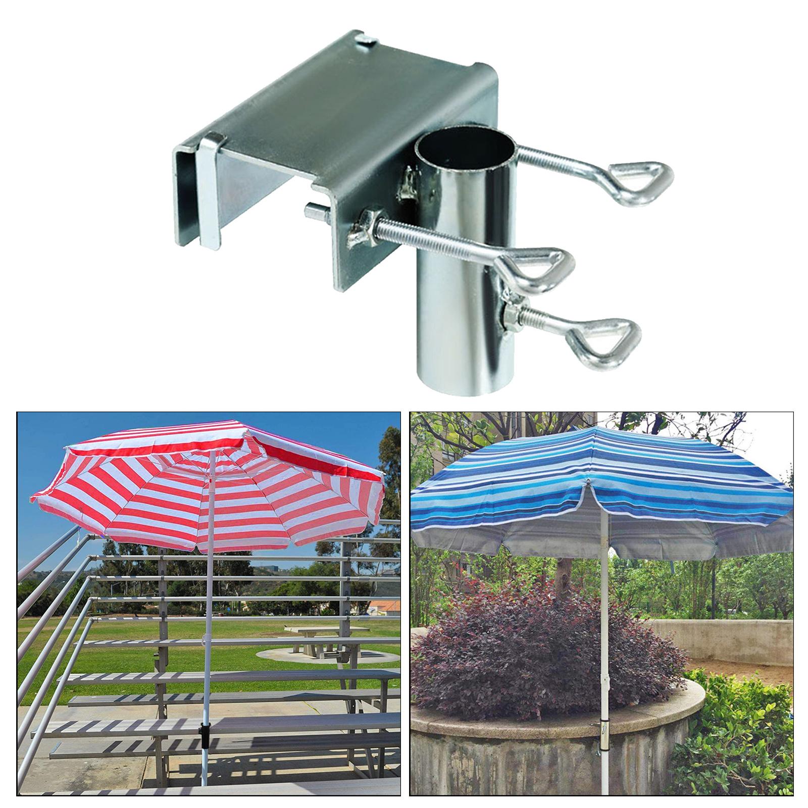 1Pc Balcony Umbrella Holder Parasol Table Clamp Patio Beach Umbrella Holder
