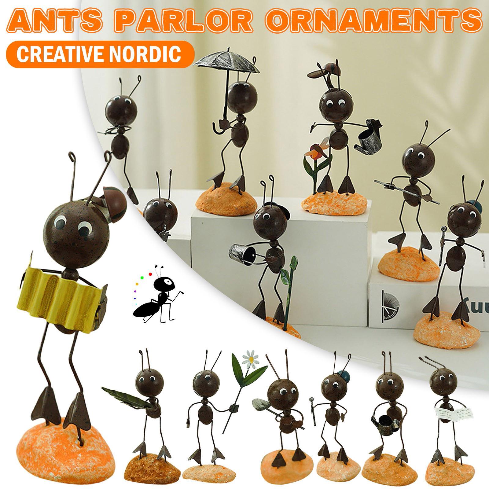 Ant Figurine Statue Home Office Desktop Decor Ornaments Watering