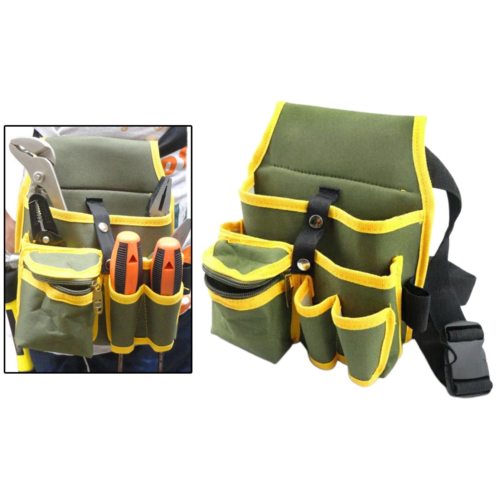 Electrician Tools Belt Storage Bag Waterproof Screwdriver for Gardener Green
