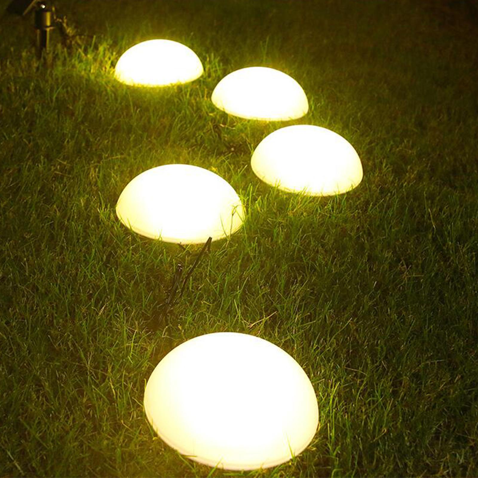 Solar Ground Light LED Outdoor Waterproof Garden Lawn Light Warm Light