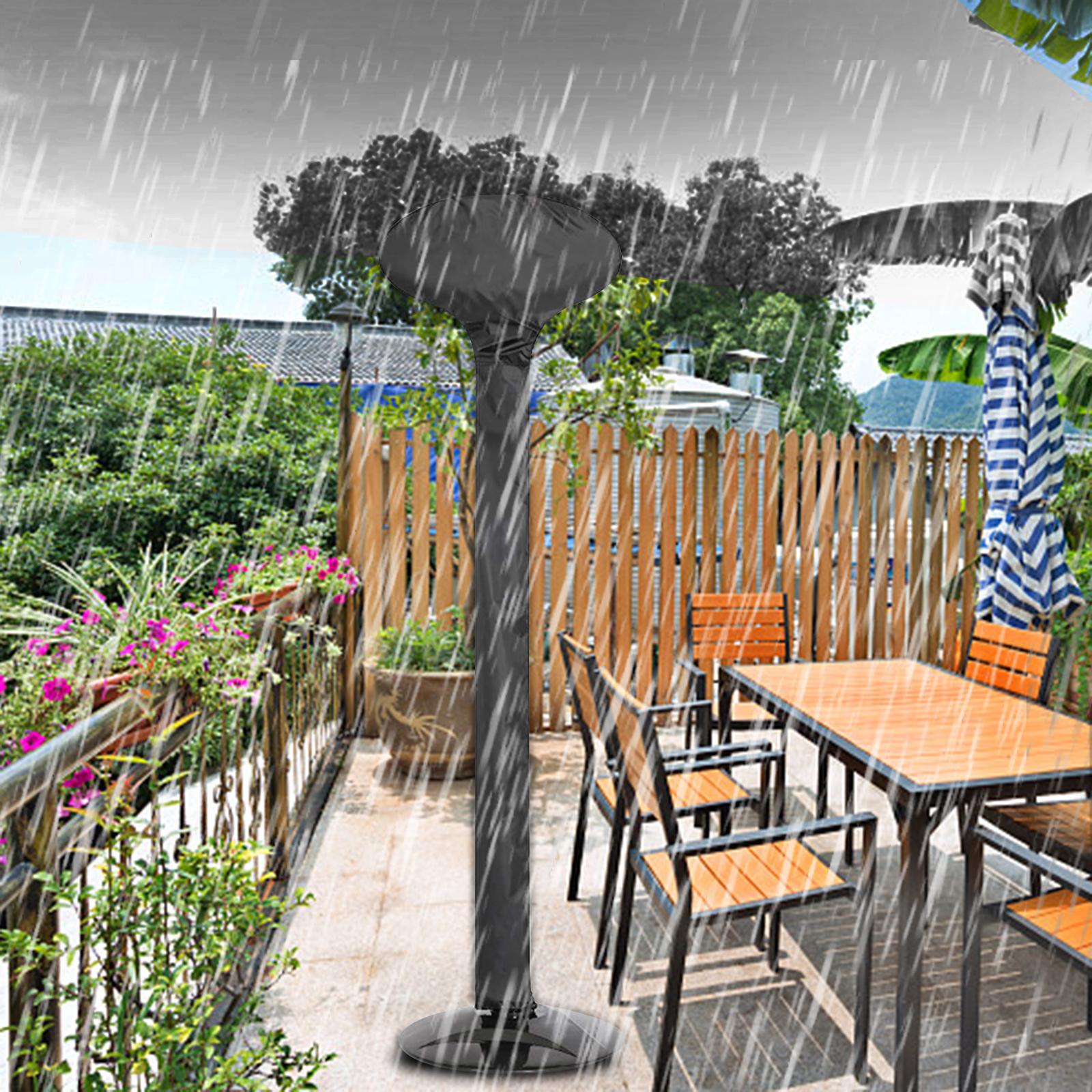 Durable Garden Courtyard Heater Cover with Zipper Breathable for Outdoor