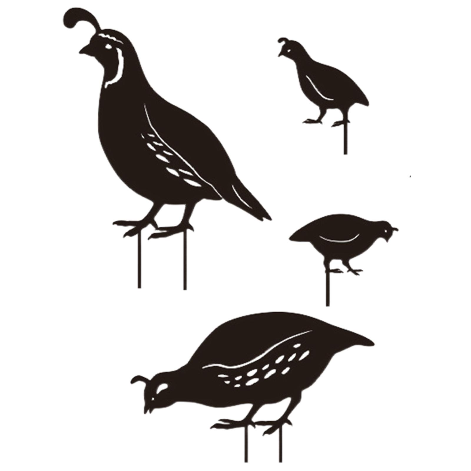 Quail Statue Set