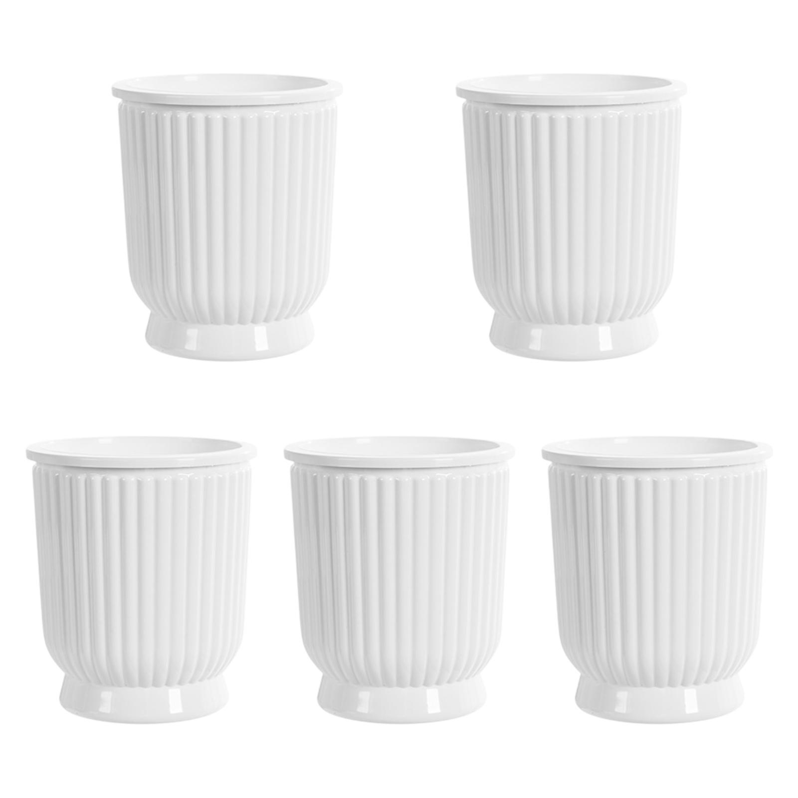 Self Watering Plant Pots White