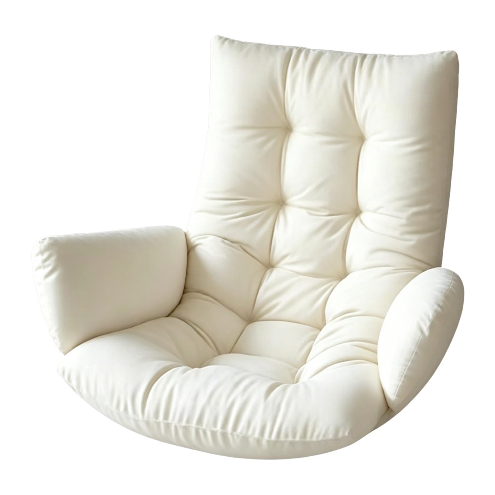 Egg Chair Cushion Beige White