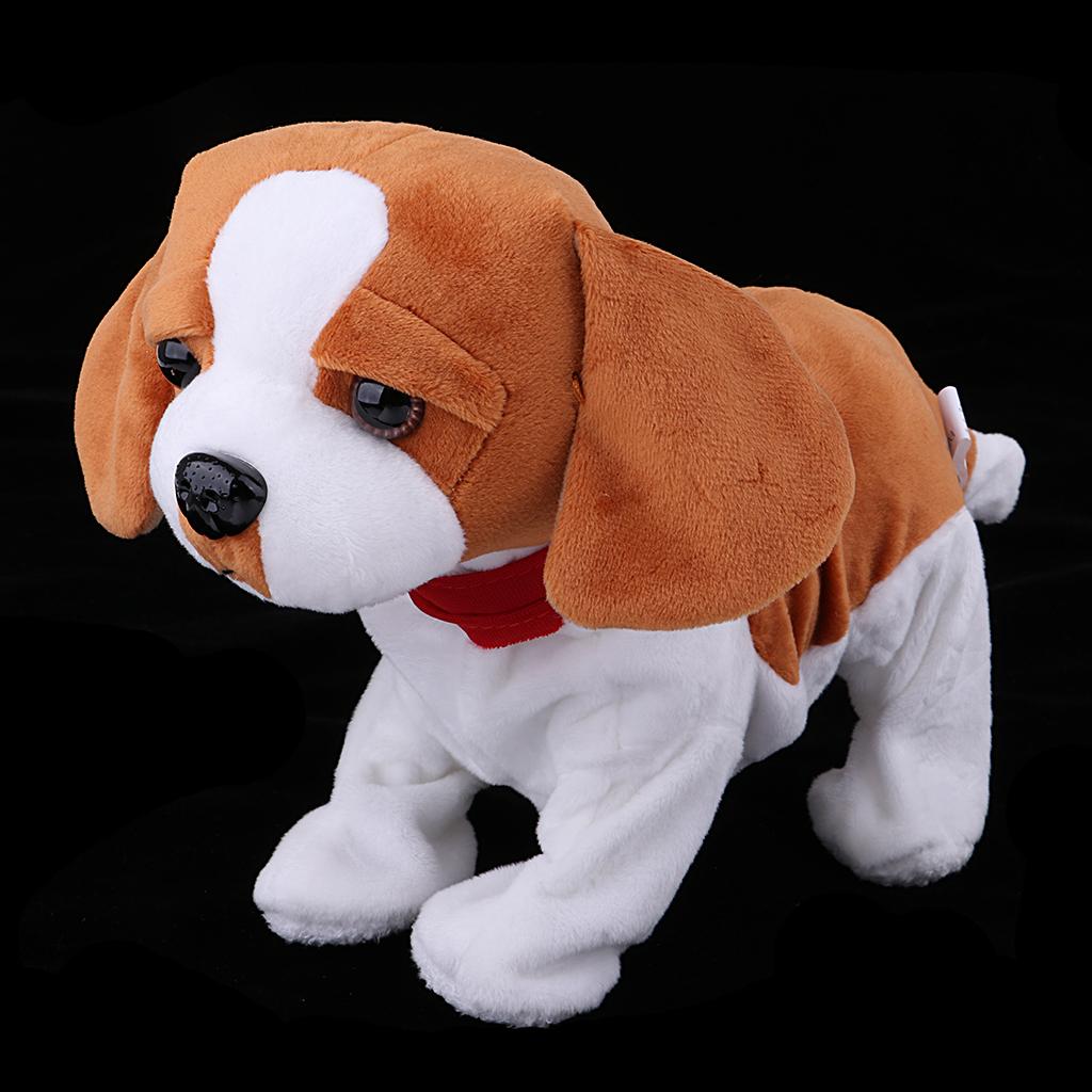 Children Electric Toy Dog Intelligent Voice Control Bark Dance Plush Doll E
