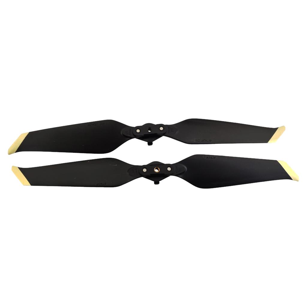 4 Pieces Quadrocopter Propeller Denoised Blade for DJI Mavic Black + Red
