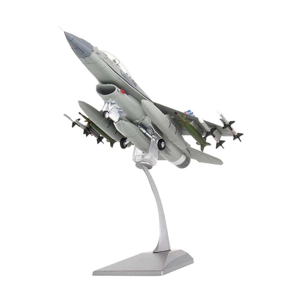 Alloy F16 Fighting Falcon Diecast with Dispaly Stand Decor Collectables Gift