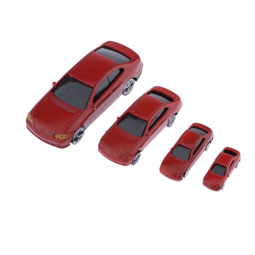 2x30pcs Painted Model Cars Building Train Layout N Scale 1:150