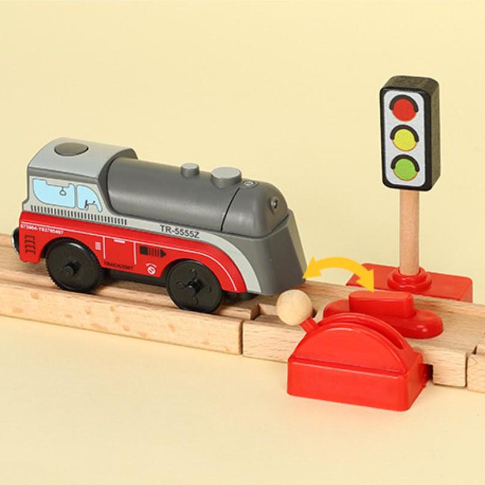 3xKids Wooden Train Accessories Building Play Set Toy Crossroad