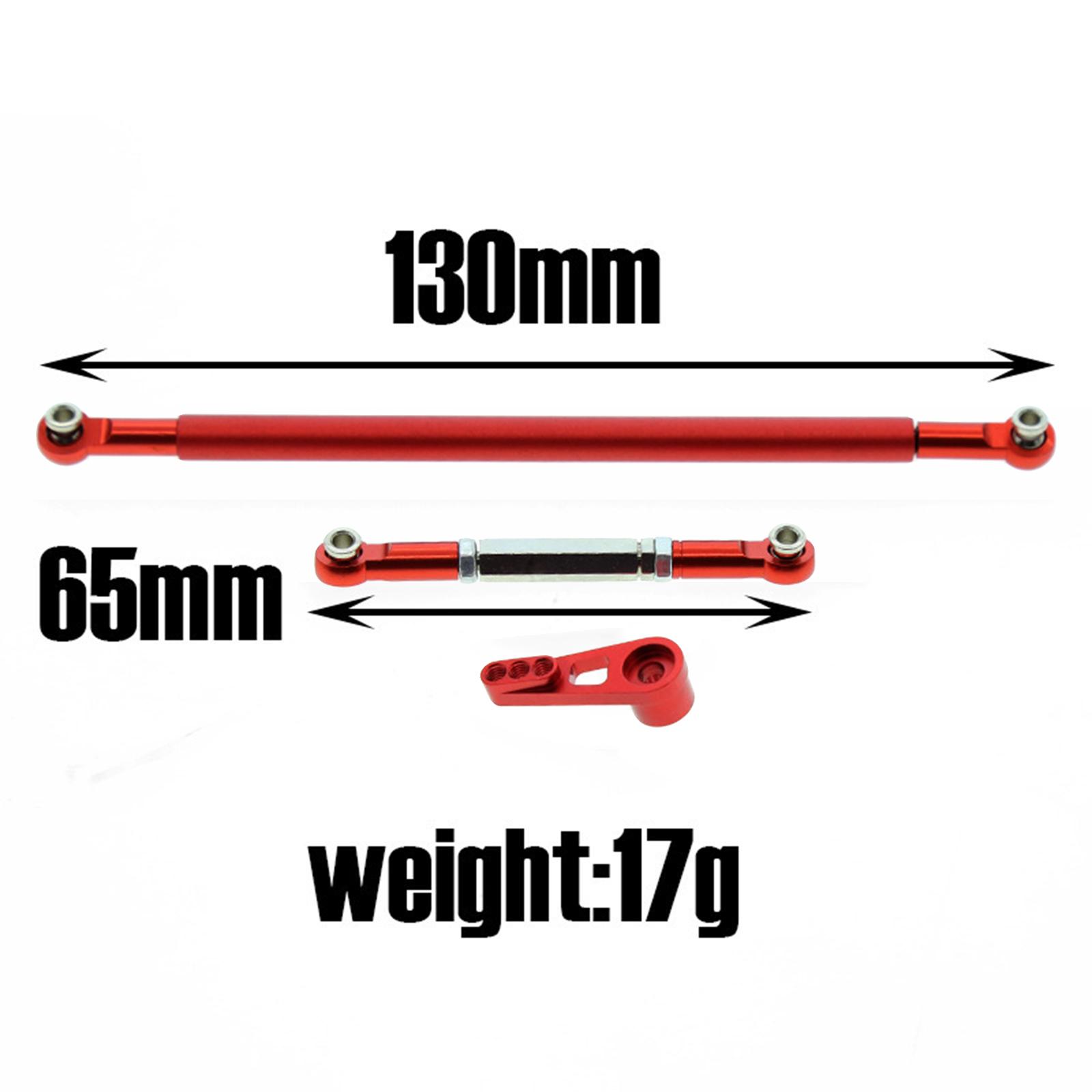 Metal Tie-Rod Steering Arm Servo Linkages For MN86S MN86 1:12 RC Car red