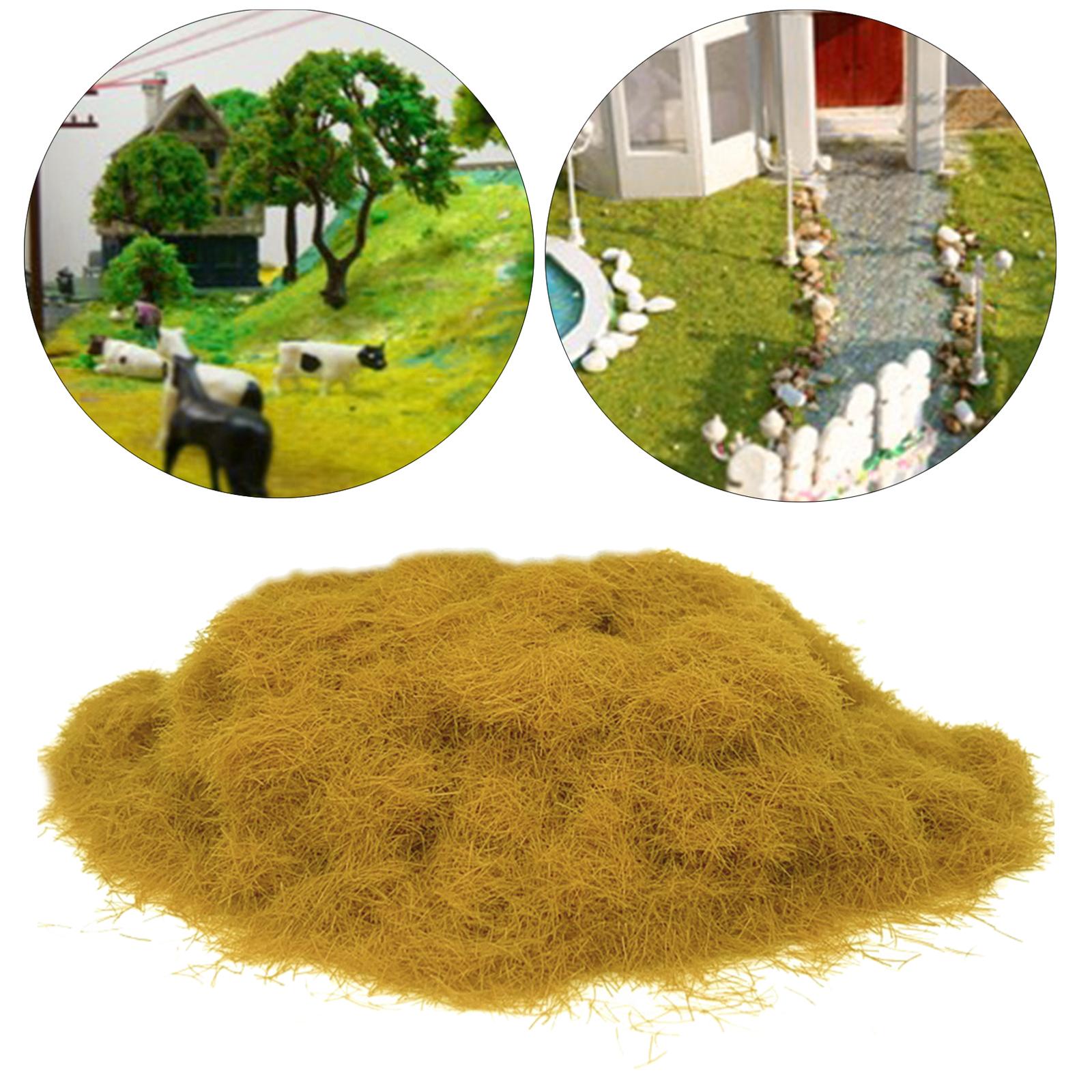 Miniature Static Grass 5mm Fairy Garden Scene Model Sand Table Grass Powder straw yellow