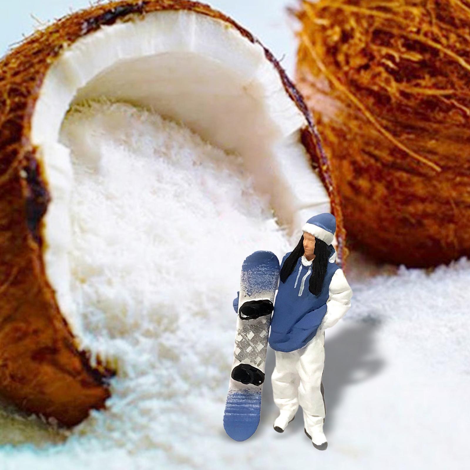 Resin 1/87 Skiing Figures Scenery Figure  Scenes Accessories  Blue