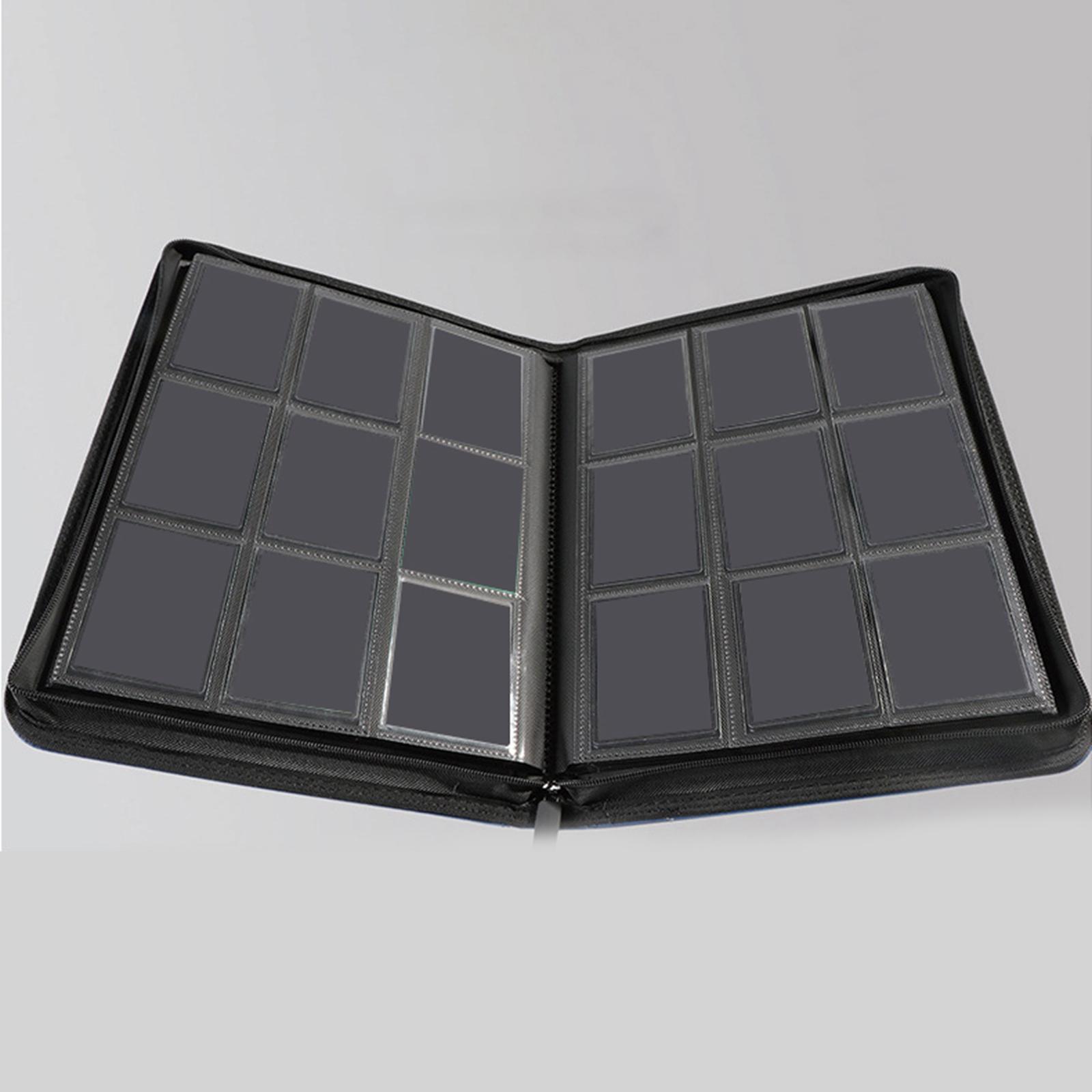 PU Leather Card Book 480 Trading Cards Holder 12 Pocket Waterproof Green