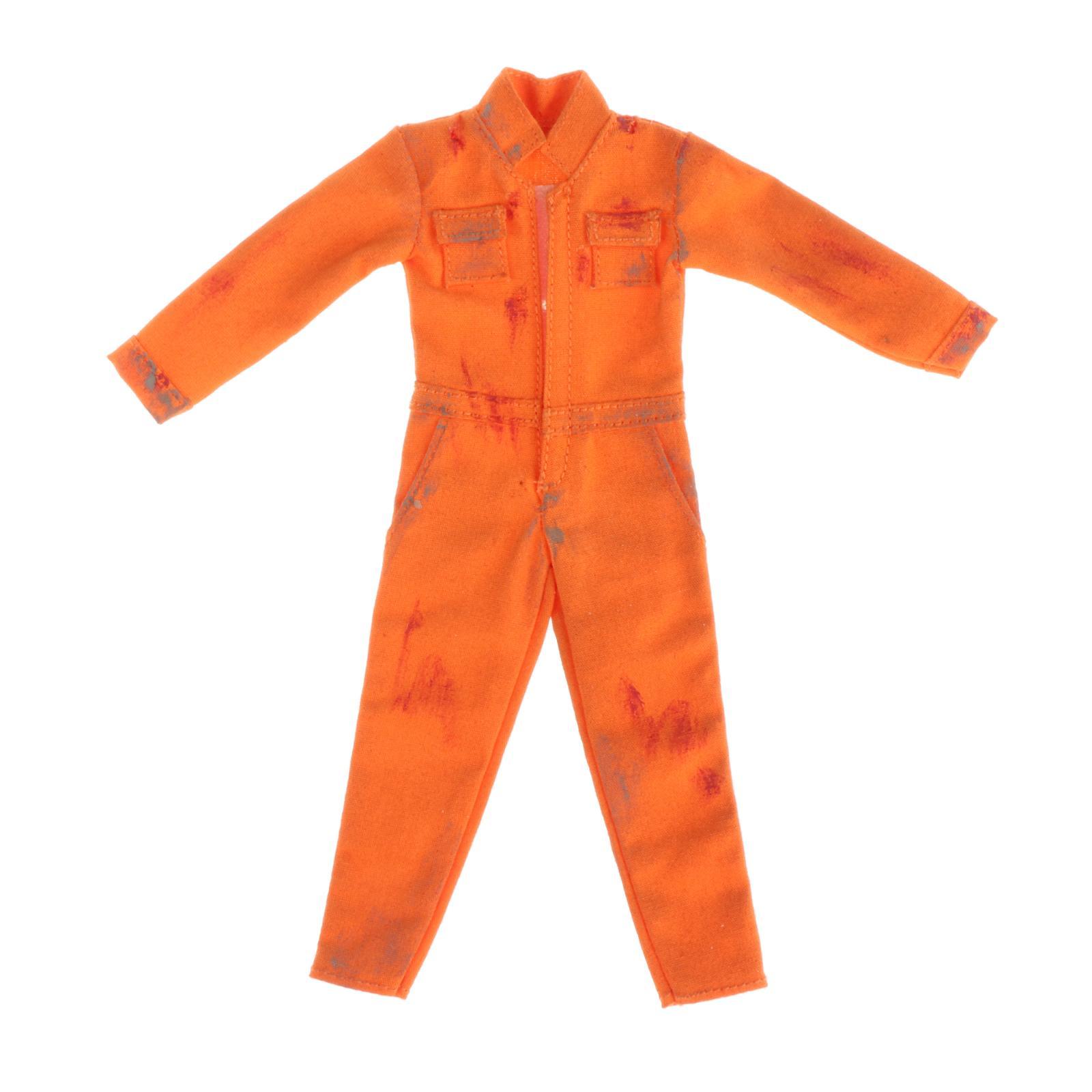 Male Figure Clothes Jumpsuit Yellow