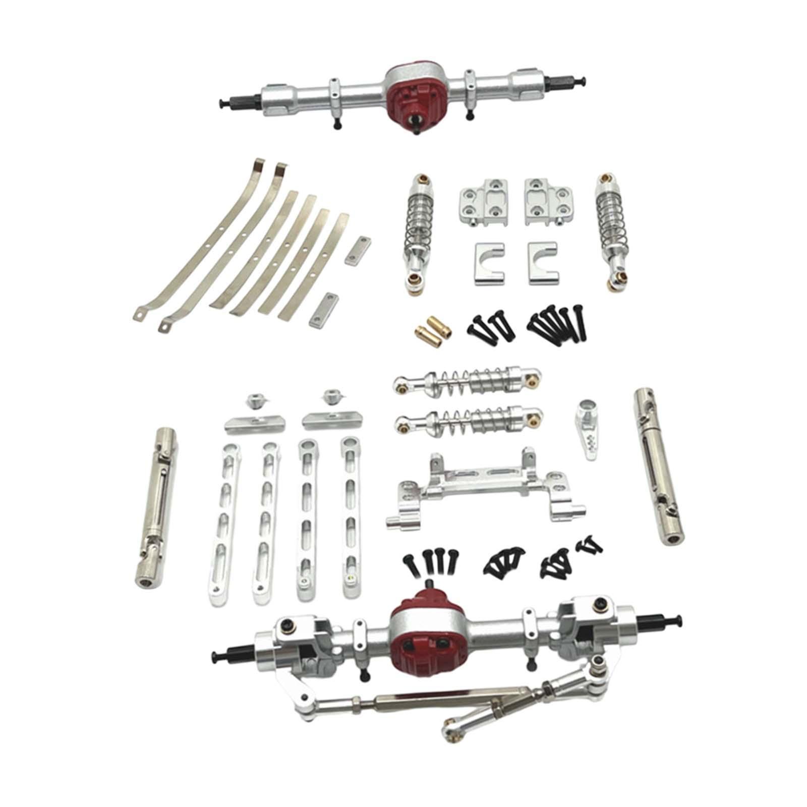 RC Car Parts Chassis Upgrading Modified for 82Pro MN82S 1/12 Scale Hobby Car Silver