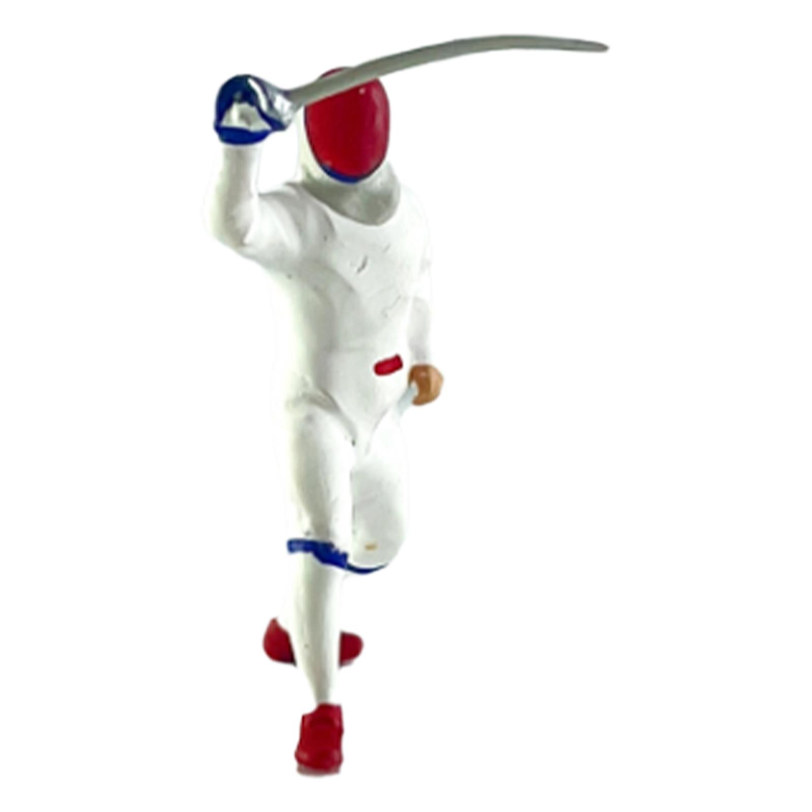 Resin Fencing Doll Model