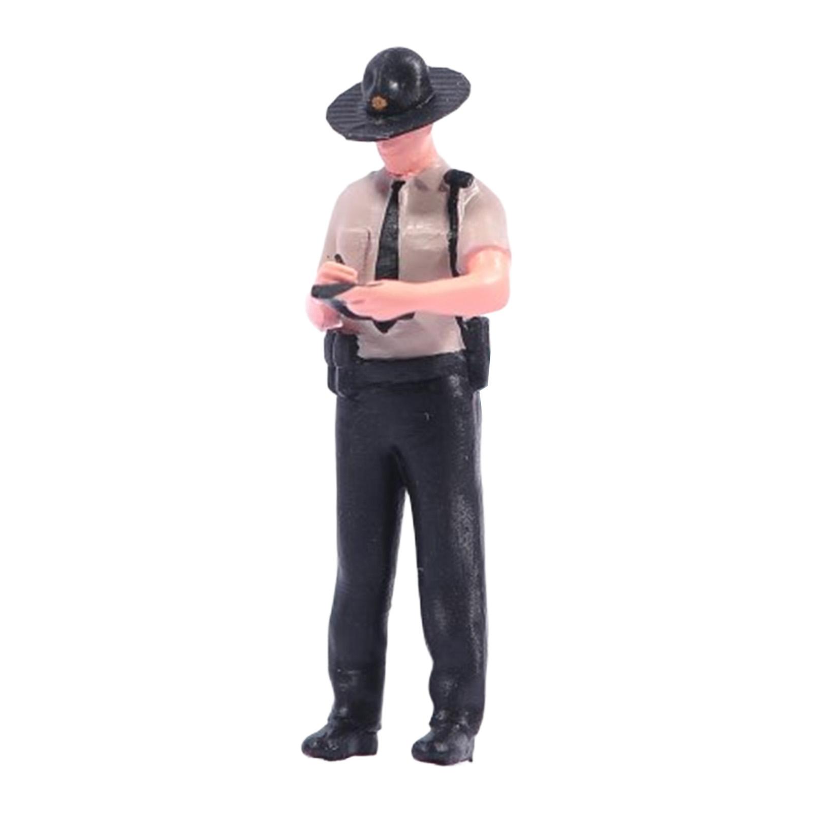 Male Police Figure for Diorama