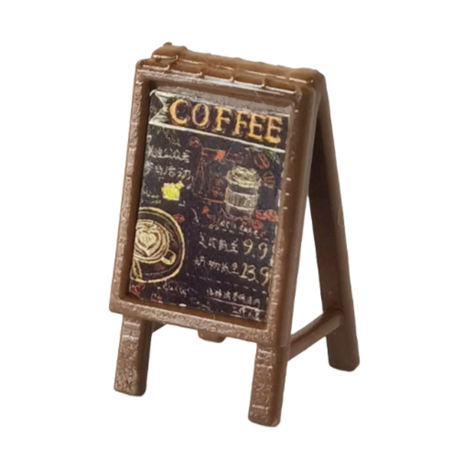 Coffee Bar Sign Board 1:64