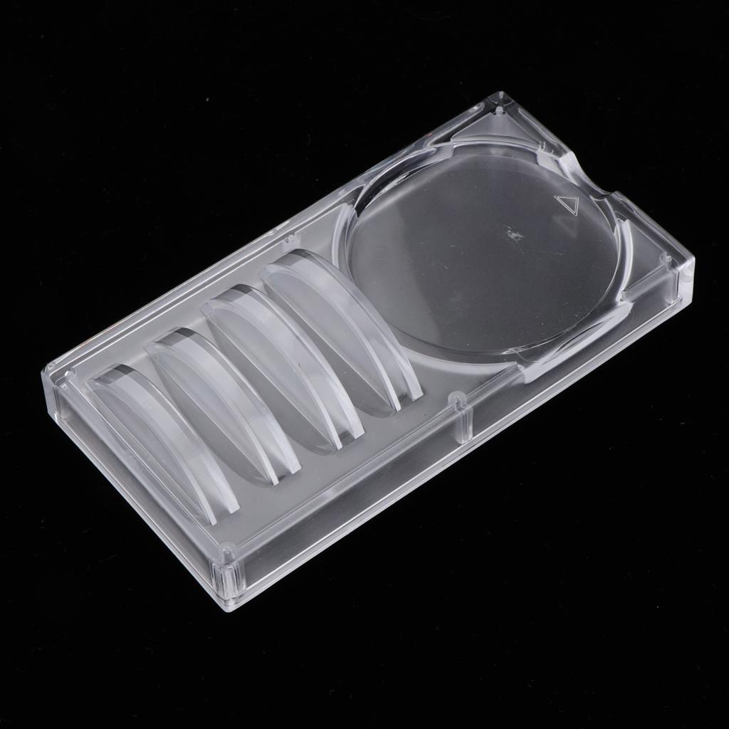 4xLashes Glue Pad Pallet Eyelash Extension Stand Holder Acrylic Tray Divider