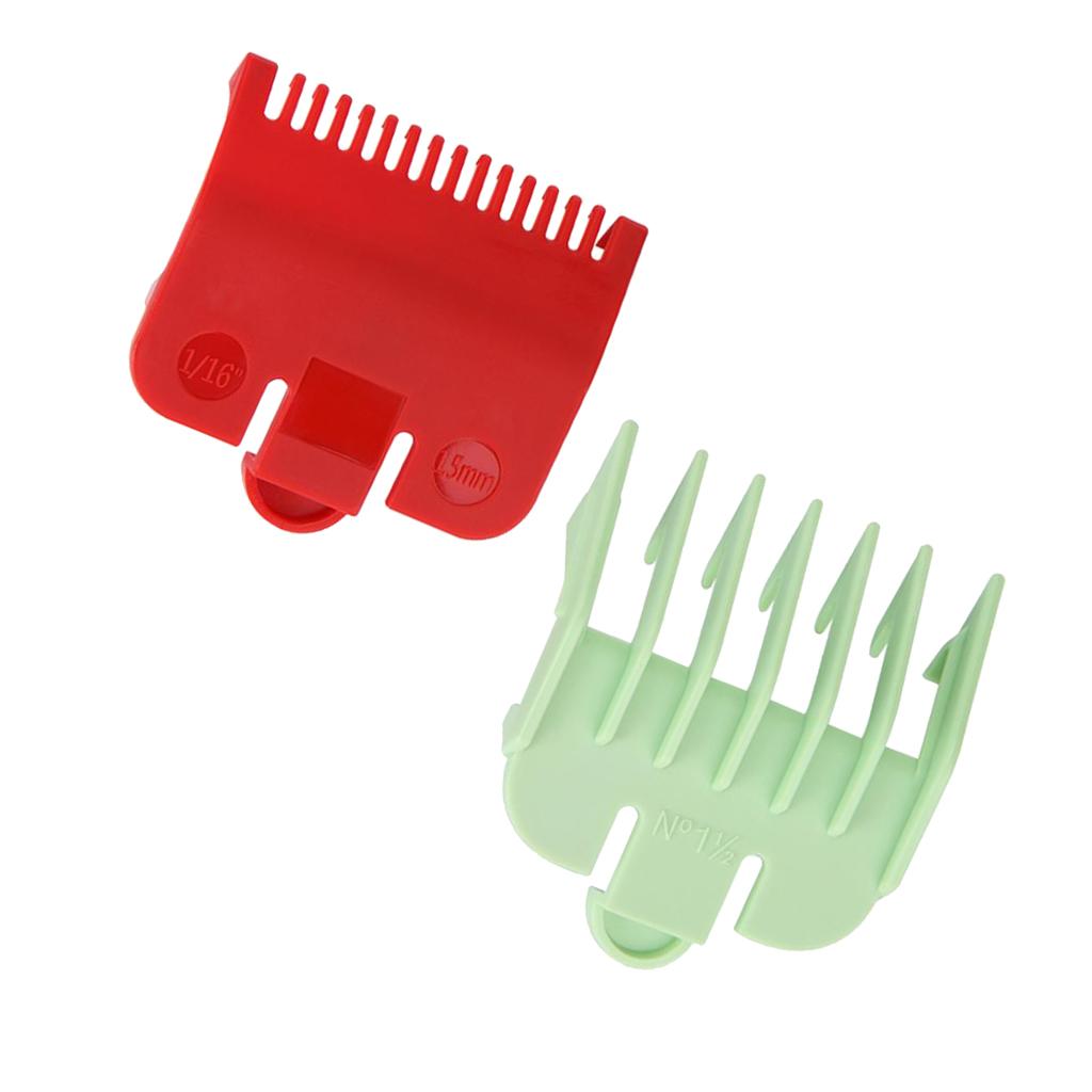 2pcs Hair Clipper Limit Comb Guide Attachment Set Hair Styling Trimmer Combs